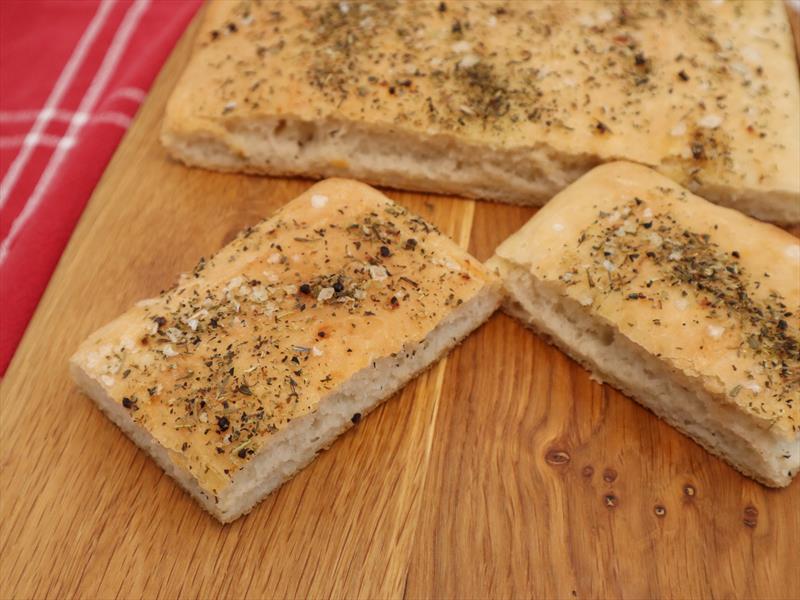 Glútenlaust focaccia brauð