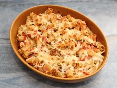 Pastabaka með mexíkóosti