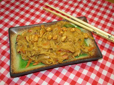 Satay spaghetti squash núðlur