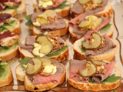 Snittur með roast beef